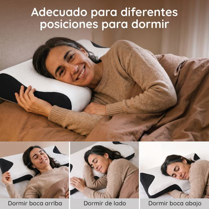 Almohada cervical Flexsalud para dormir de lado o boca arriba